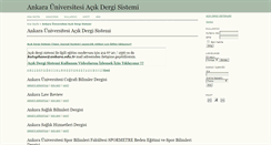 Desktop Screenshot of editor.ankara.edu.tr