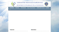 Desktop Screenshot of ftekno.pharmacy.ankara.edu.tr