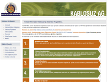 Tablet Screenshot of kablosuz.ankara.edu.tr