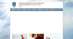 Desktop Screenshot of law.ankara.edu.tr
