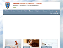 Tablet Screenshot of law.ankara.edu.tr