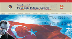 Desktop Screenshot of dtcf.ankara.edu.tr