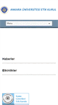 Mobile Screenshot of etikkurul.ankara.edu.tr