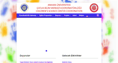 Desktop Screenshot of cocukuniversitesi.ankara.edu.tr