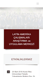 Mobile Screenshot of latinamerika.ankara.edu.tr