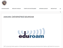 Tablet Screenshot of eduroam.ankara.edu.tr