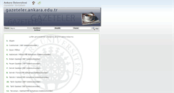 Desktop Screenshot of gazeteler.ankara.edu.tr