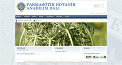 Desktop Screenshot of fbotanik.pharmacy.ankara.edu.tr